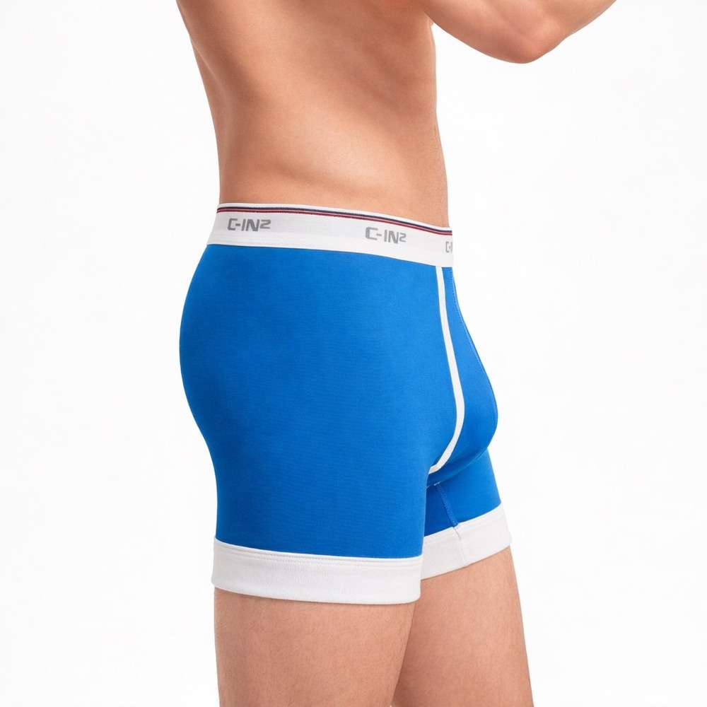 C-IN2 Throwback Boxer Briefs Blue White Mens Size Small (28-30) Contour Pouch - Picture 3 of 10